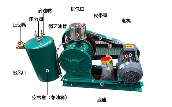 回轉式鼓風(fēng)機拆解圖